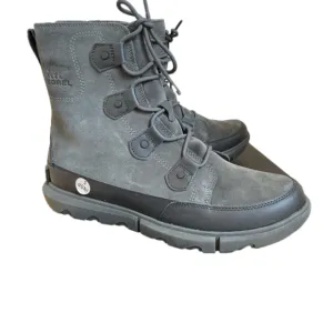 SOREL Men’s Explorer Waterproof Lace-Up Boot in Grey/black Size 11.5 NWT