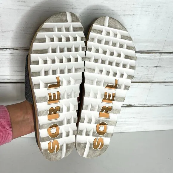 Sorel Roaming Easy Slides Grey Shoe Size 11