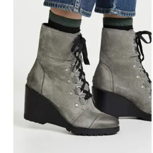 Sorel Sleep after hour wedge lace up boots