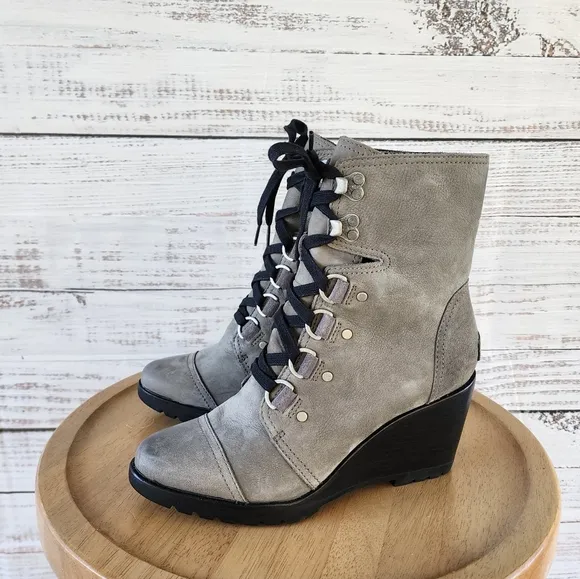 Sorel Sleep after hour wedge lace up boots
