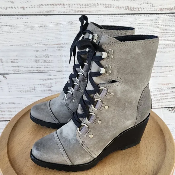 Sorel Sleep after hour wedge lace up boots