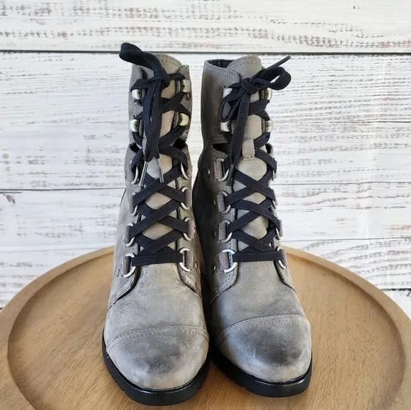 Sorel Sleep after hour wedge lace up boots