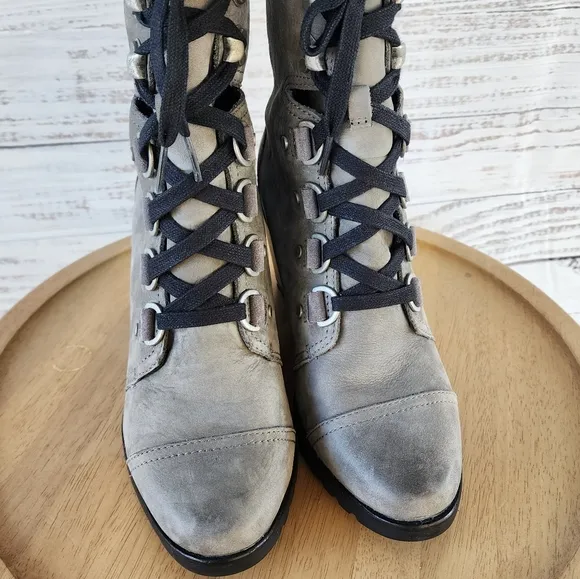 Sorel Sleep after hour wedge lace up boots