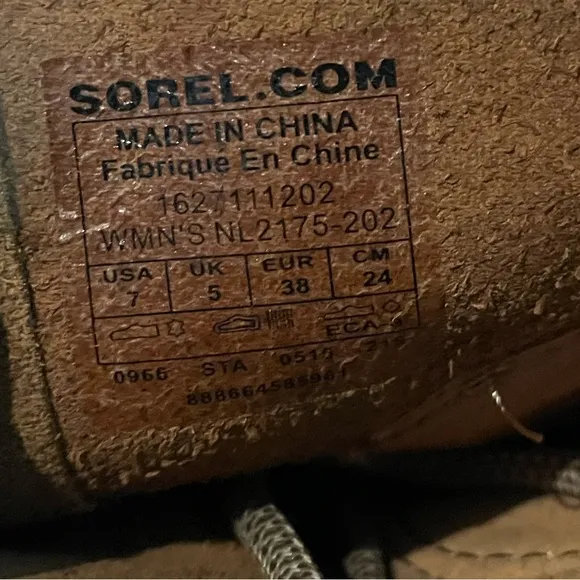 Sorel wedge Women's 7 Brown Lace-Up Boots Cate the Great knee high