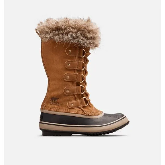 Sorel Women's Joan of Arctic Camel Brown Suede Waterproof Winter Duck Boots NWT