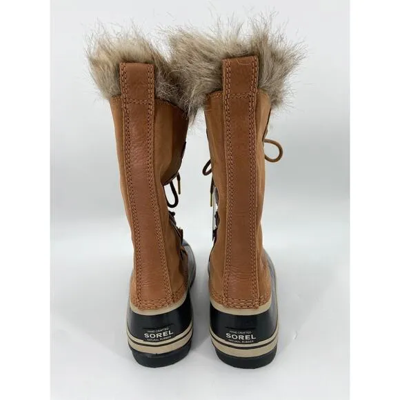 Sorel Women's Joan of Arctic Camel Brown Suede Waterproof Winter Duck Boots NWT