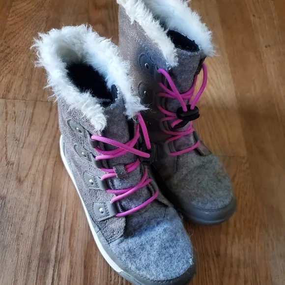 Sorel Youth Whitney II Joan Lace Girls Boots, Size 3
