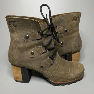 Sorel Addington Lace Up Ankle Boots Quarry Grey 9