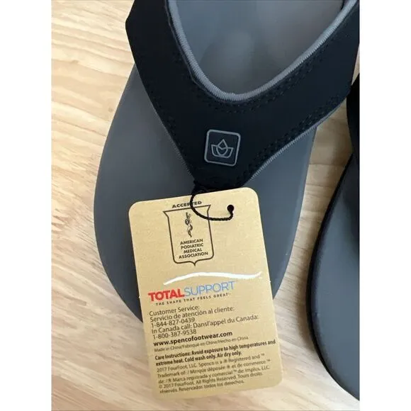 Spenco Yumi Plus - Men's‎ Memory Foam Supportive Sandal Carbon/pewter - 8EE