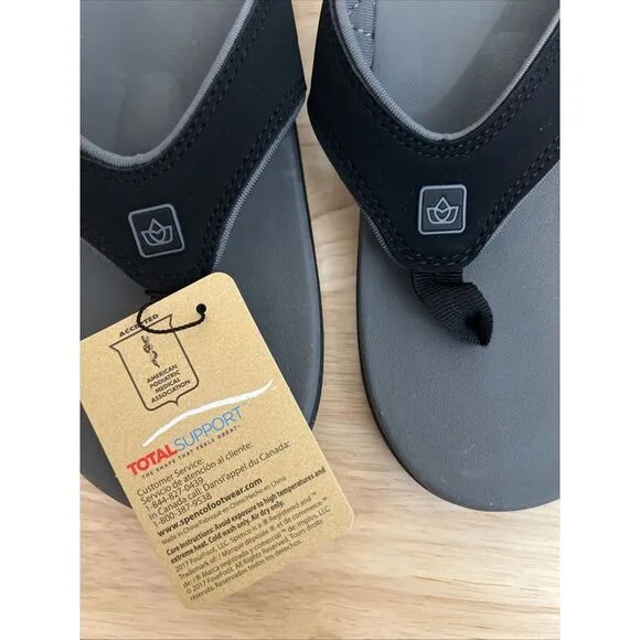 Spenco Yumi Plus - Men's‎ Memory Foam Supportive Sandal Carbon/pewter - 8EE
