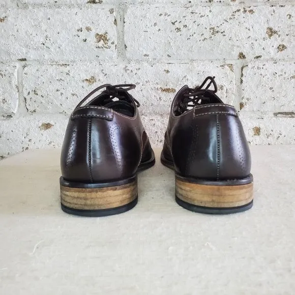 Stacy Adam's Brown Leather &amp; Suede Shoes Loafers Wingtip Oxfords Work Mens Sz 9