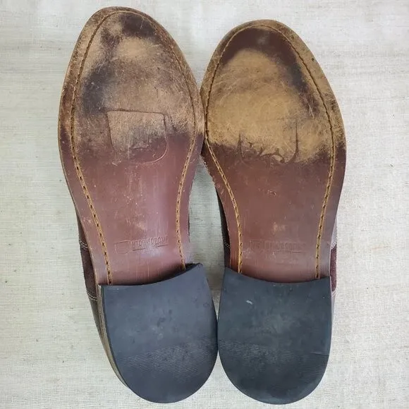 Stacy Adam's Brown Leather &amp; Suede Shoes Loafers Wingtip Oxfords Work Mens Sz 9