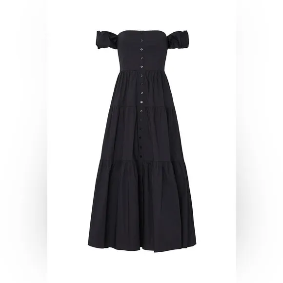 STAUD Elio Dress in Black
