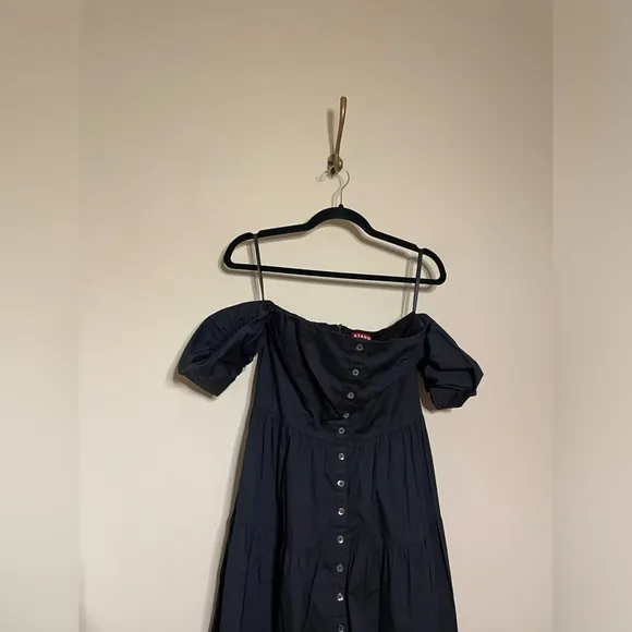 STAUD Elio Dress in Black
