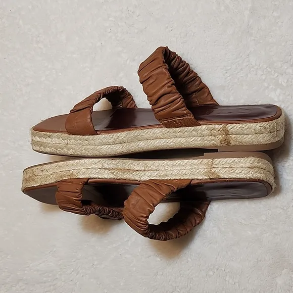 Staud Women's Maya Ruched Slide Sandal Size 39/US 9