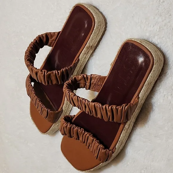 Staud Women's Maya Ruched Slide Sandal Size 39/US 9