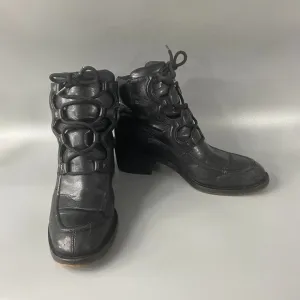 Stella McCartney Vegan Leather Lace-up Boots, Size 38