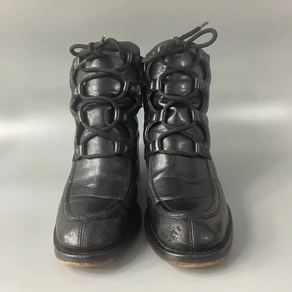 Stella McCartney Vegan Leather Lace-up Boots, Size 38