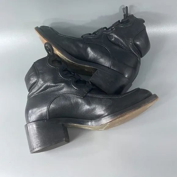 Stella McCartney Vegan Leather Lace-up Boots, Size 38