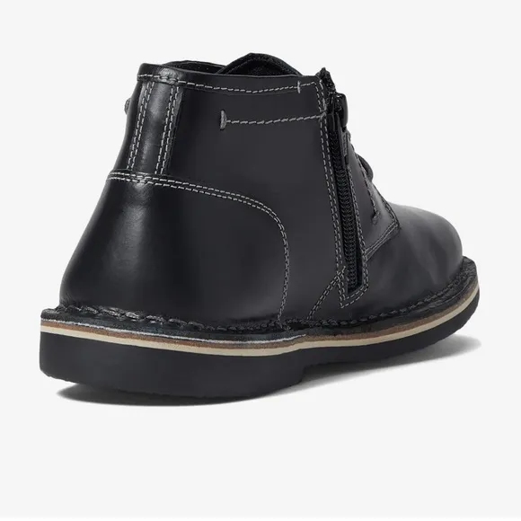 Steve Madden Boys' Harkeen Leather Lace-Up Boots