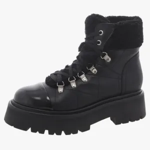 Steve Madden Reyes Black Women's Lace-Up Boots