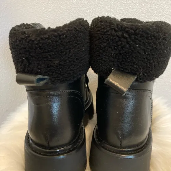 Steve Madden Reyes Black Women's Lace-Up Boots