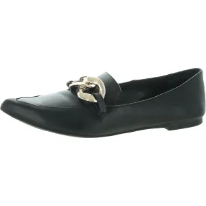 Steve Madden Womens Famed Textured Embellished Loafers