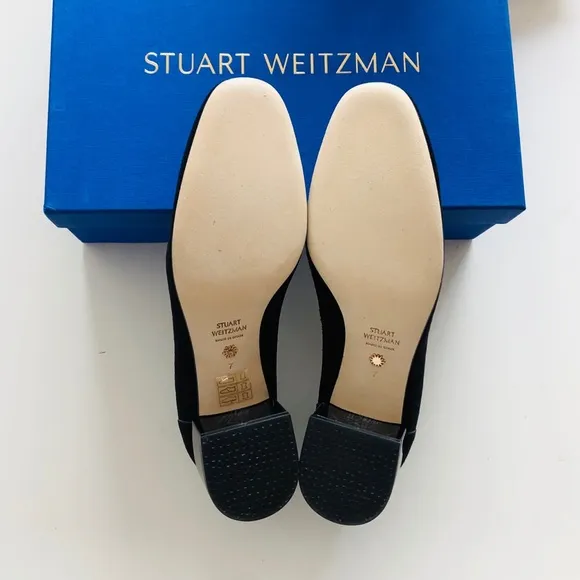 Stuart Weitzman Carmella Clear Block-Heel Loafers
