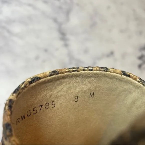 Stuart Weitzman Flatout Leopard Slide Cork Flatform Sandals
