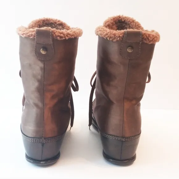 Stuart Weitzman Lace Up Boots