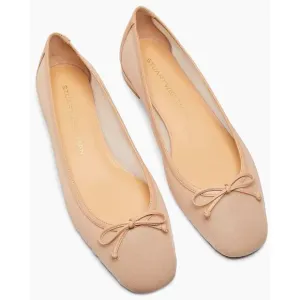 Stuart Weitzman Pink Arabella Leather-Trimmed Mesh Ballet Flats size US 7.5 - 8