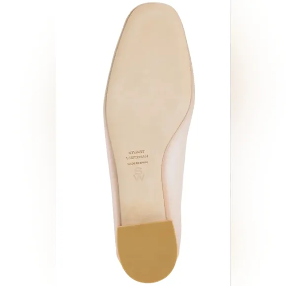 Stuart Weitzman Pink Arabella Leather-Trimmed Mesh Ballet Flats size US 7.5 - 8