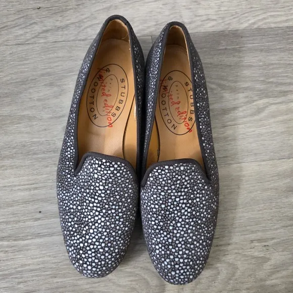 Stubbs &amp; Wootton Limited Edition Stingray Loafers Slip On Shoes Size 8