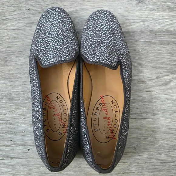 Stubbs &amp; Wootton Limited Edition Stingray Loafers Slip On Shoes Size 8