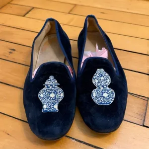 Stubbs &amp; Wootton Navy &amp; White Loafers - Size Women’s 7.5