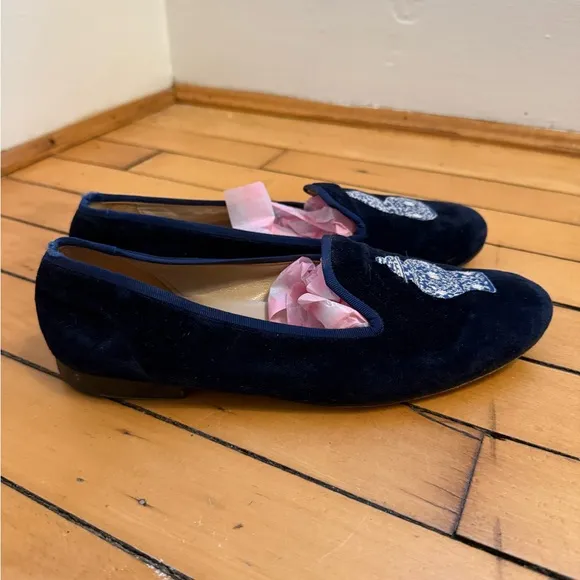Stubbs &amp; Wootton Navy &amp; White Loafers - Size Women’s 7.5