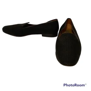 STUBBS &amp; WOOTTON SHOES FLATS LOAFERS BLACK LEATHER HANDMADE SPAIN Size 9