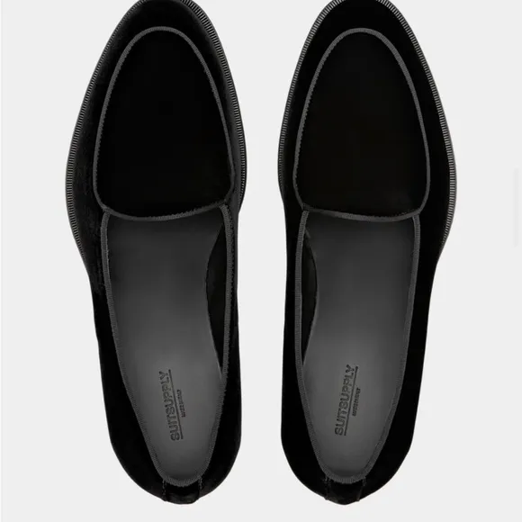 Suitsupply Black Formal Slip-On Loafers