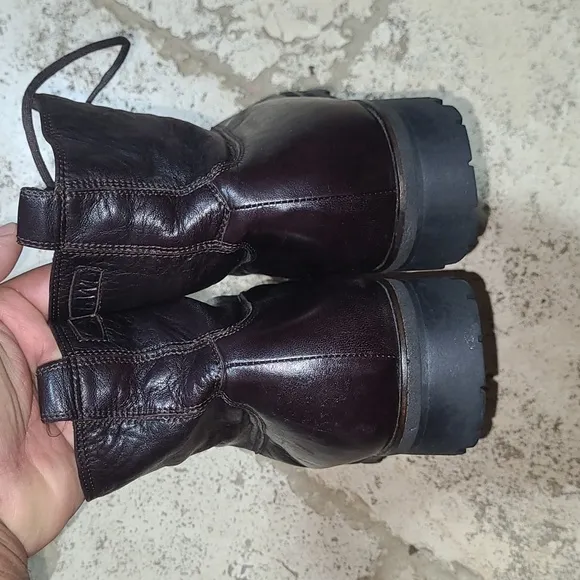 Susan Bennis Warren Edwards Chocolate Boots Size 9.5 Men's