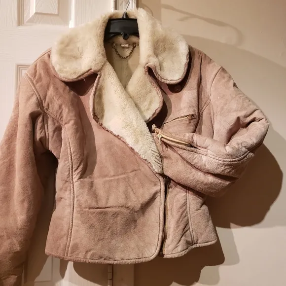 Synergy Ventage Suede Jacket with Faux Fur Lining