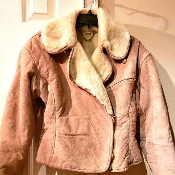 Synergy Ventage Suede Jacket with Faux Fur Lining