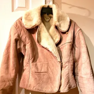 Synergy Ventage Suede Jacket with Faux Fur Lining
