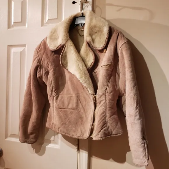 Synergy Ventage Suede Jacket with Faux Fur Lining