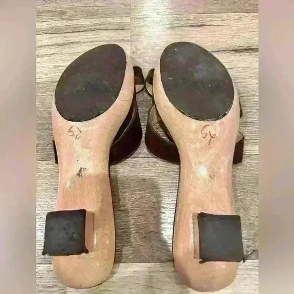 Sz 8 Kate Spade Wooden Sandal