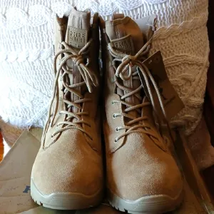 Tan Tactical Boots Free Solder Size 12 Waterproof.