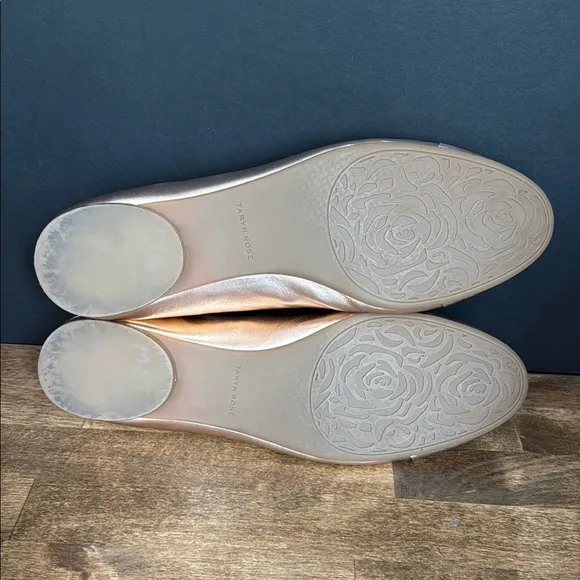 Taryn Rose - Rose Gold Flats with Metallic Accents Size 10.5