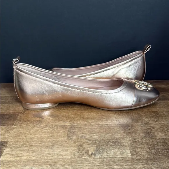 Taryn Rose - Rose Gold Flats with Metallic Accents Size 10.5