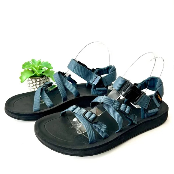 Teva Alp Premier Sandal Navy Blue Black Ankle Strap Hiking Size 9