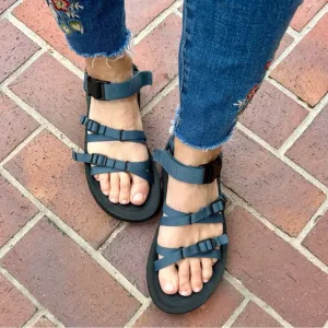 Teva Alp Premier Sandal Navy Blue Black Ankle Strap Hiking Size 9