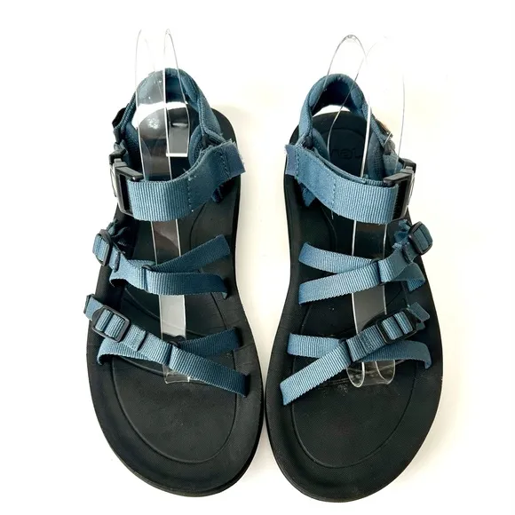 Teva Alp Premier Sandal Navy Blue Black Ankle Strap Hiking Size 9